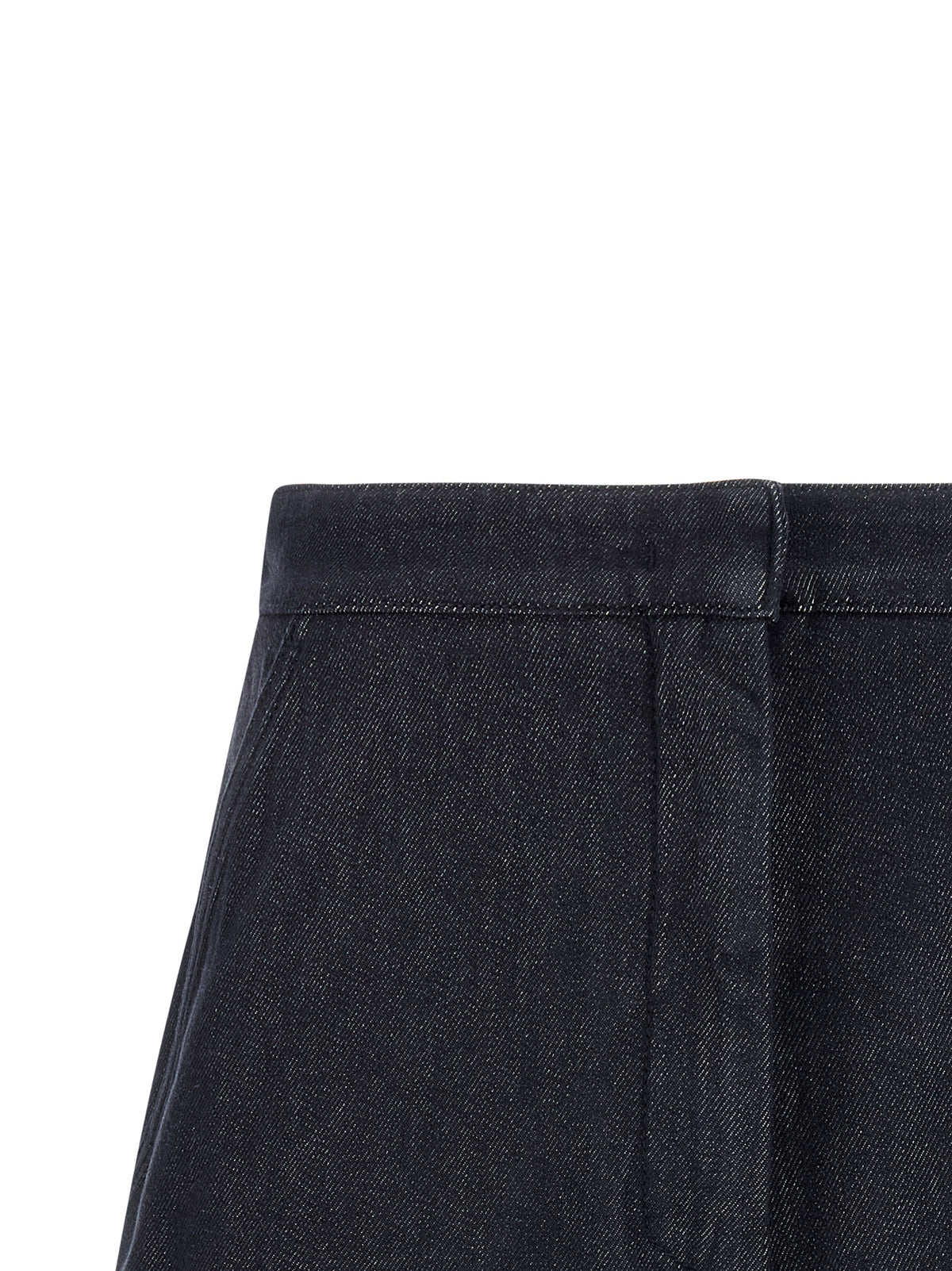 Max Mara Mxmcalca Blue Cotton Bermuda Shorts