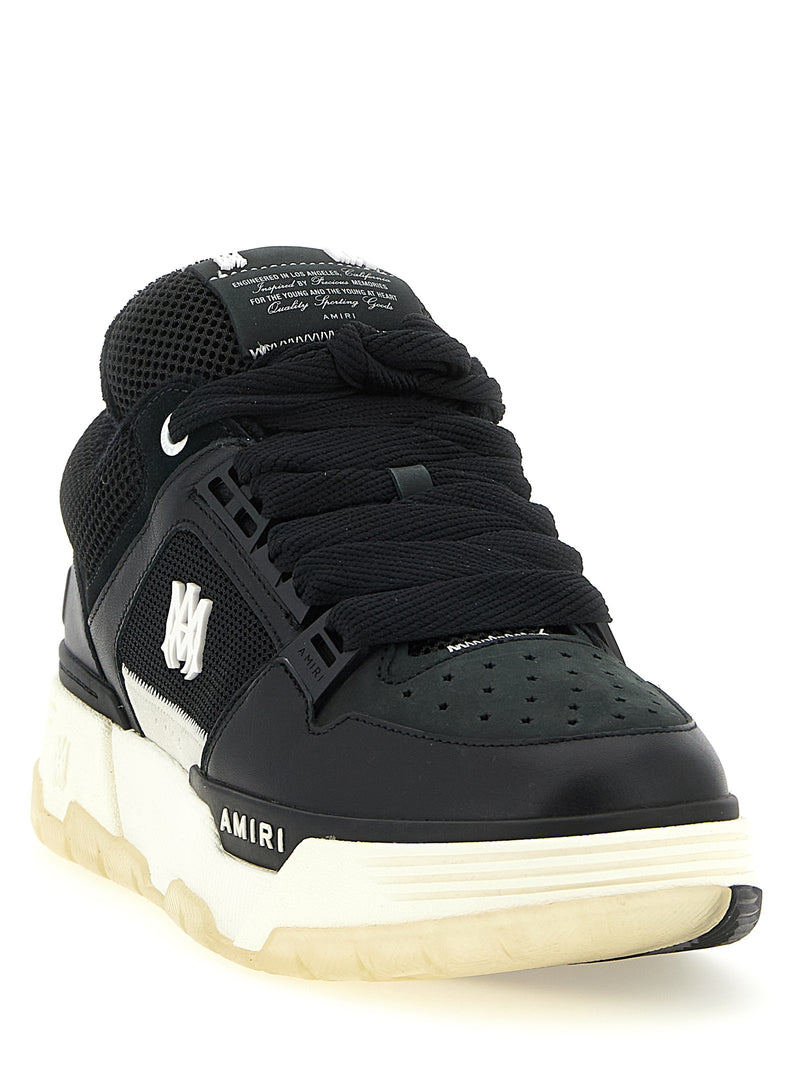Amiri Black Calfskin ‘Ma-1’ Athletic Sneakers