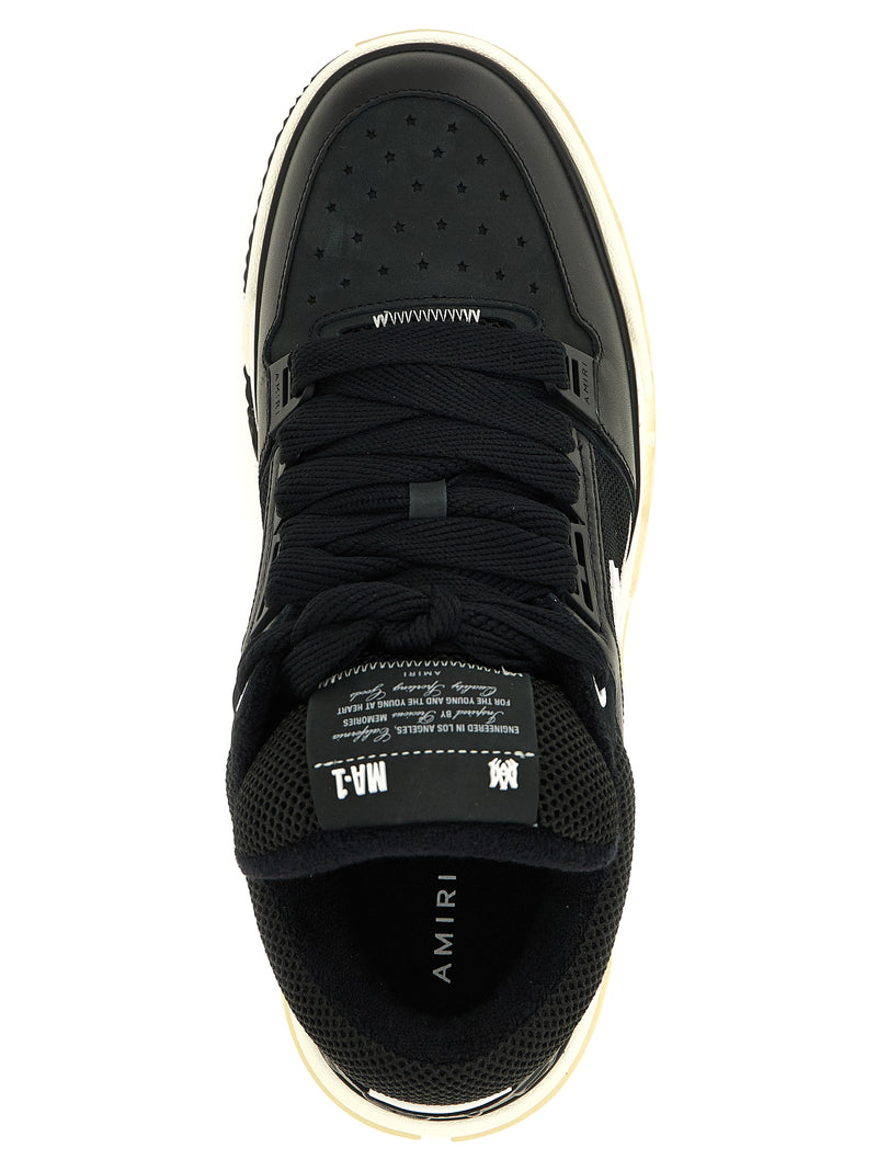 Amiri Black Calfskin ‘Ma-1’ Athletic Sneakers