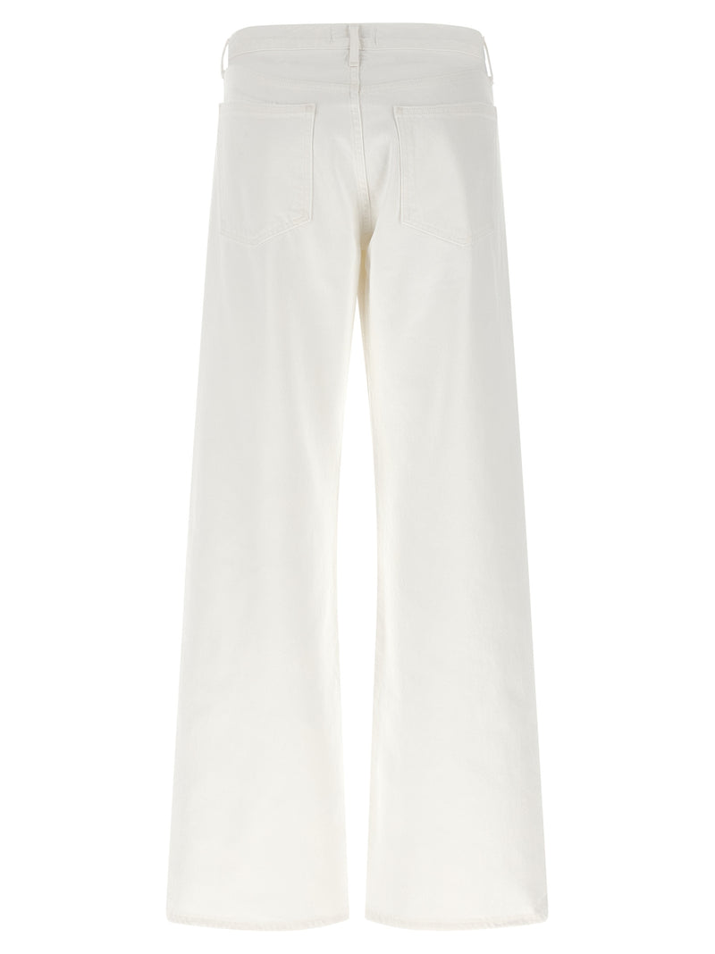 Agolde White Cotton Jeans Denim