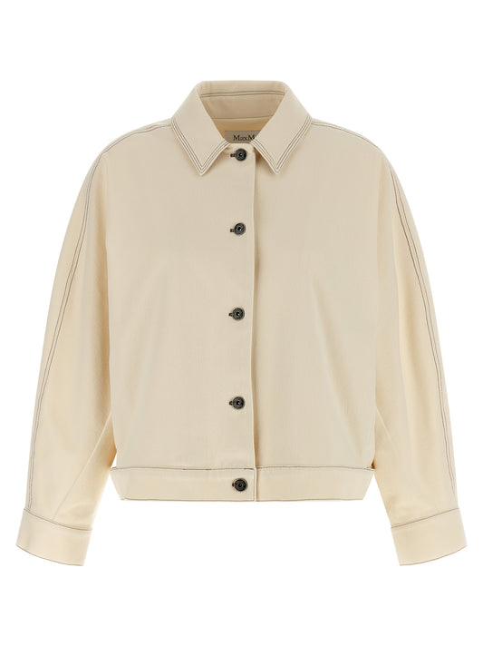 Max Mara MxpNettare Beige Cotton Overshirt