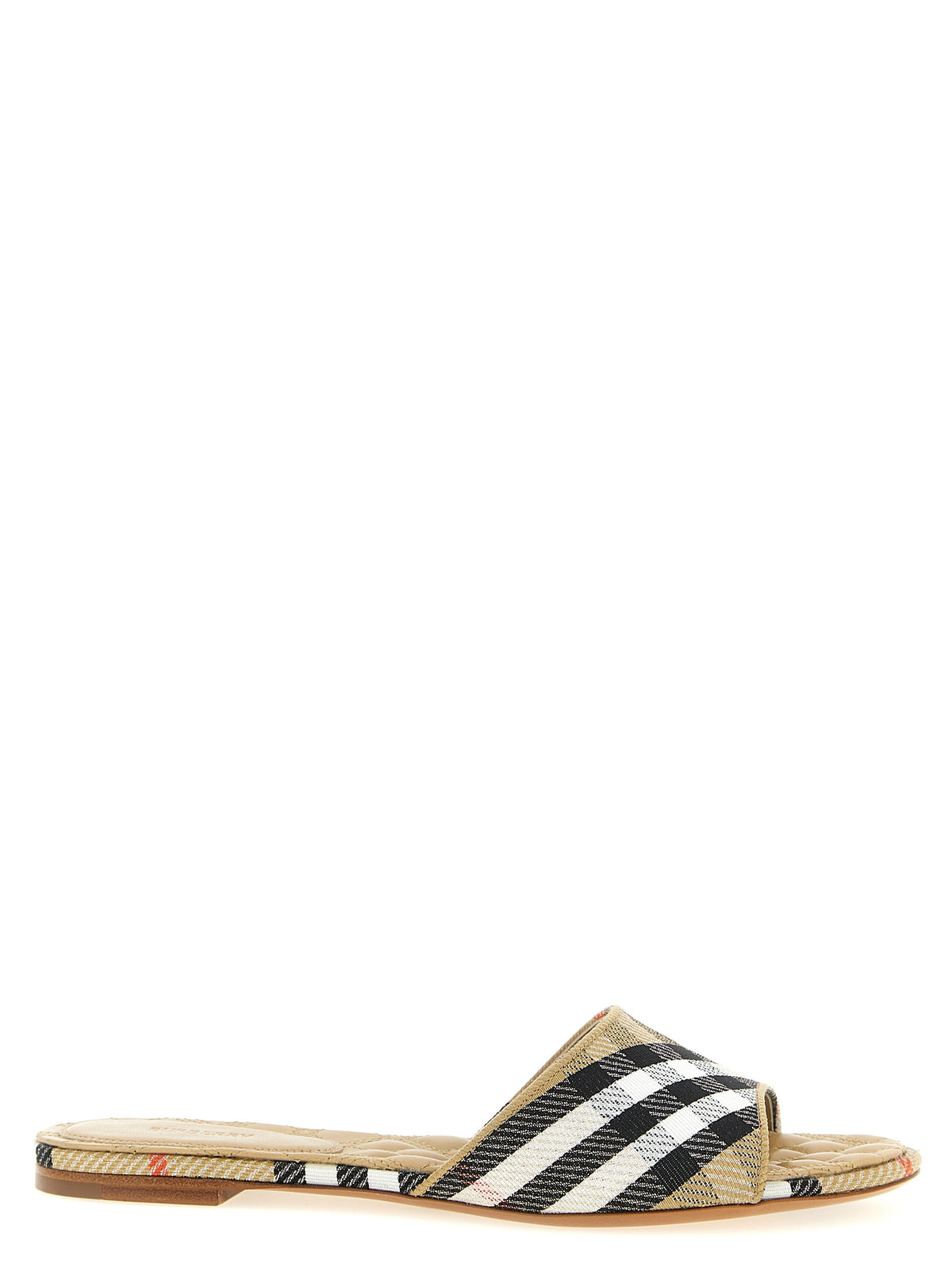 Claques Burberry en polyester beige