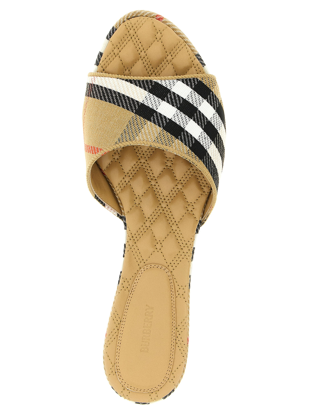 Claques Burberry en polyester beige