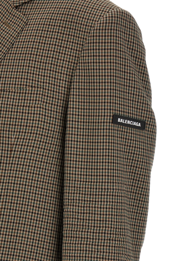Balenciaga Blazer marron en lyocell