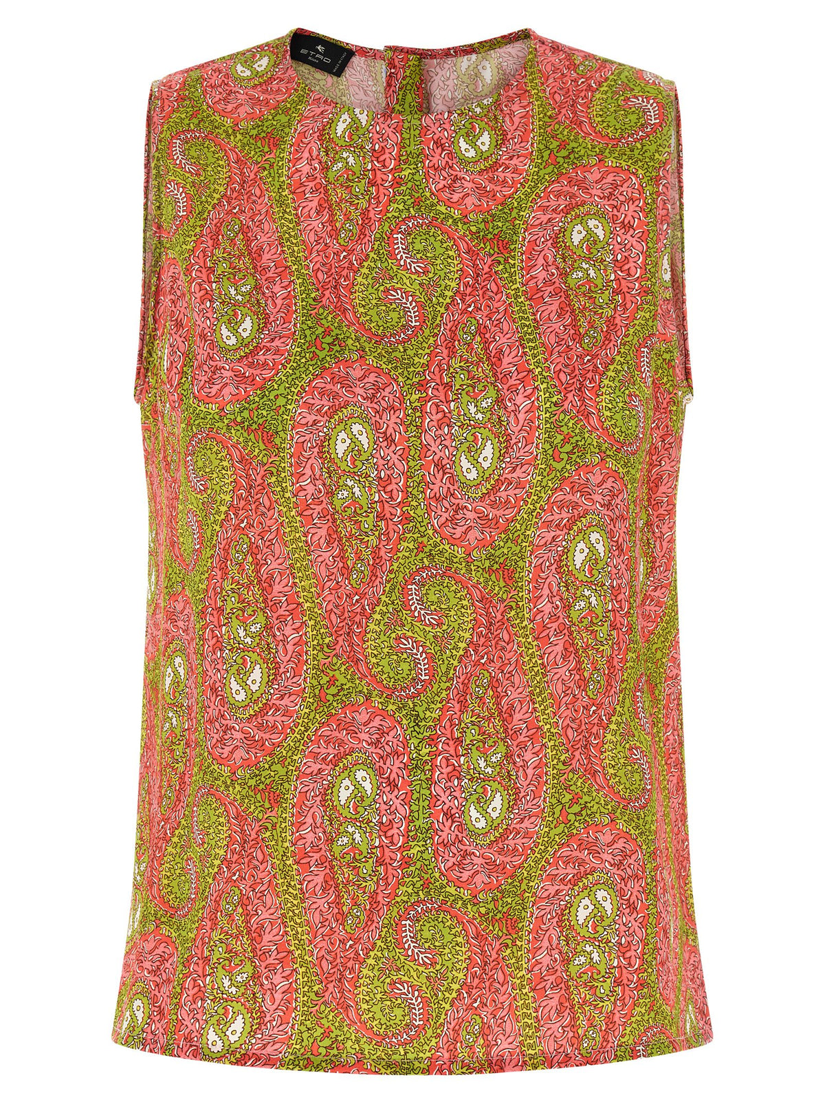 Chemise à motifs multicolores en polyester Etro