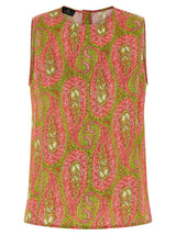 Chemise à motifs multicolores en polyester Etro