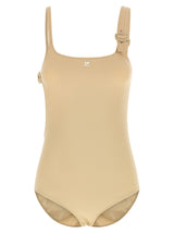 Courrèges Beige Polyamide Bodysuit - Chic and Modern
