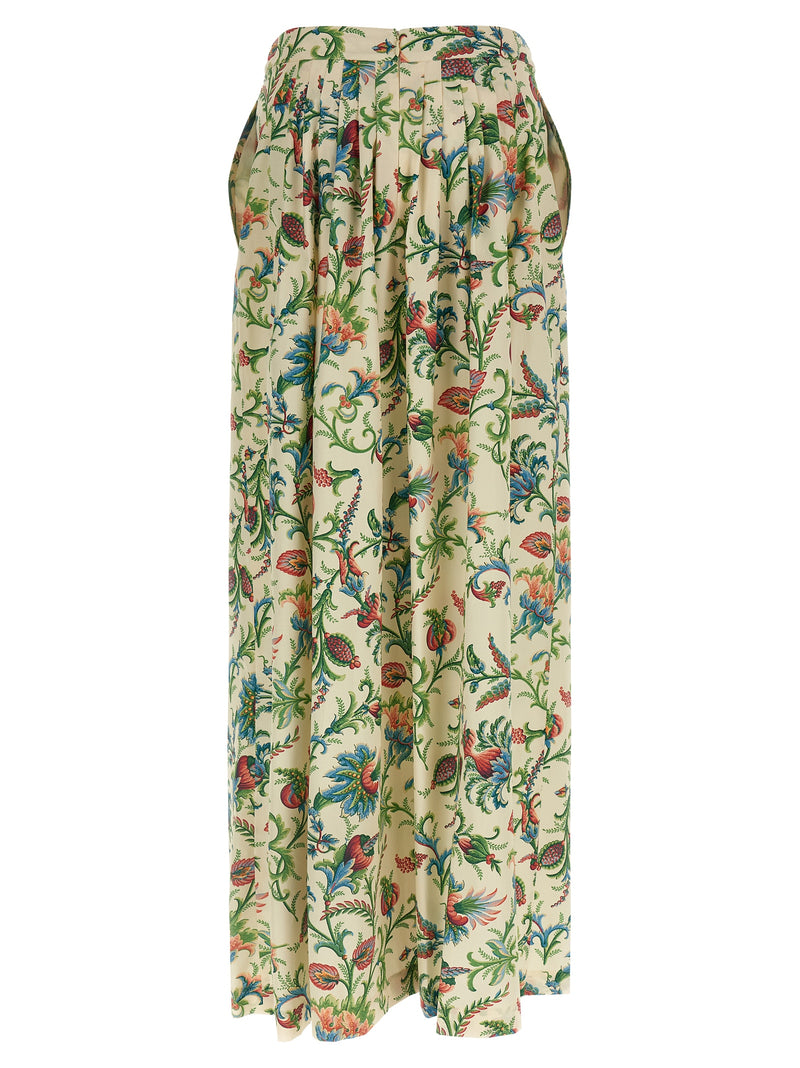 Etro Multicolor Cotton Mini Skirt - Elegant Floral Design