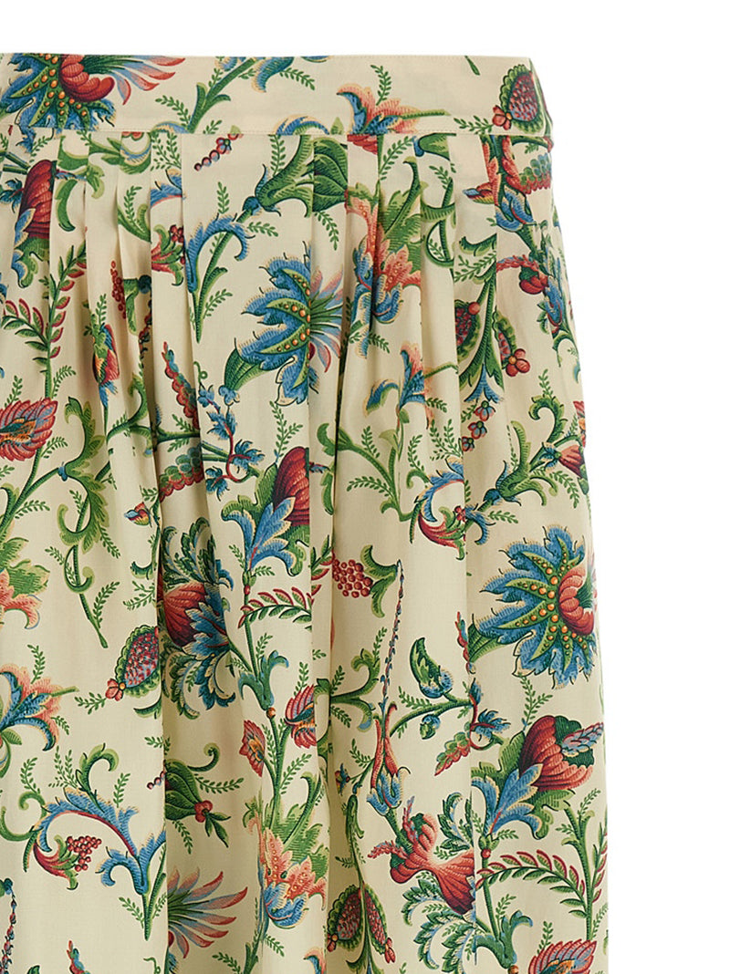 Etro Multicolor Cotton Mini Skirt - Elegant Floral Design