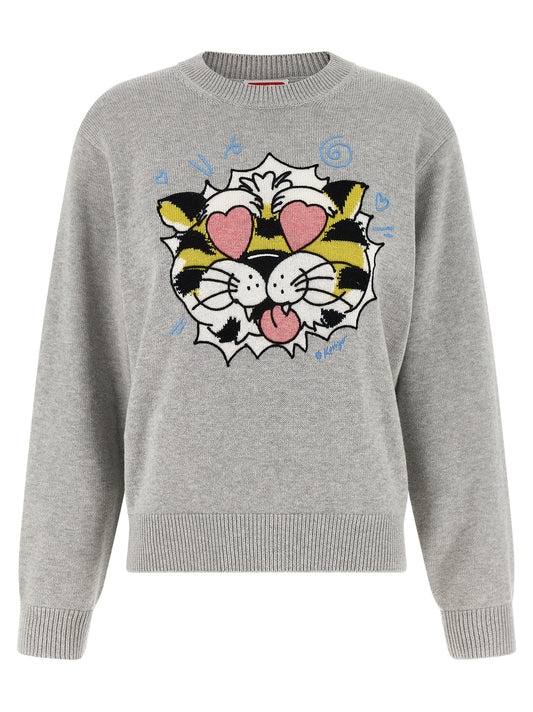 Cardigan en Laine Grise Kenzo
