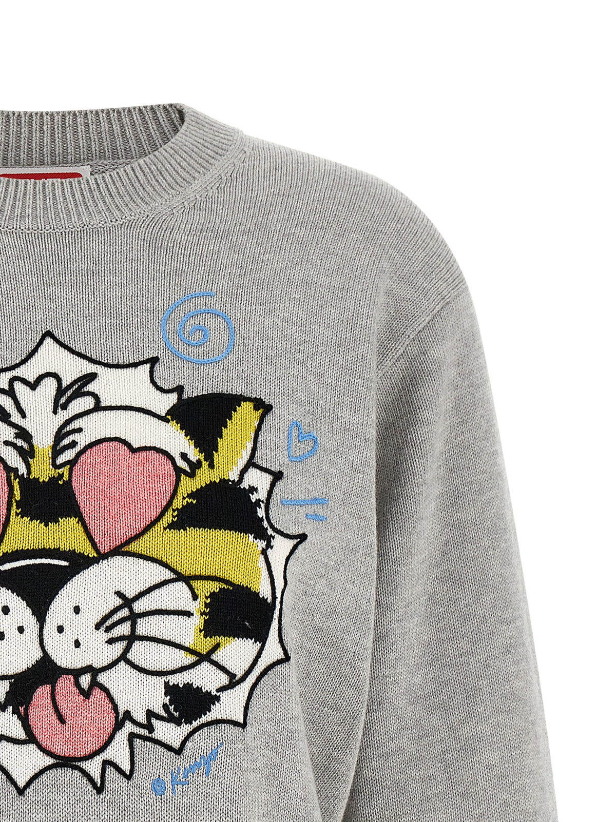 Cardigan en Laine Grise Kenzo