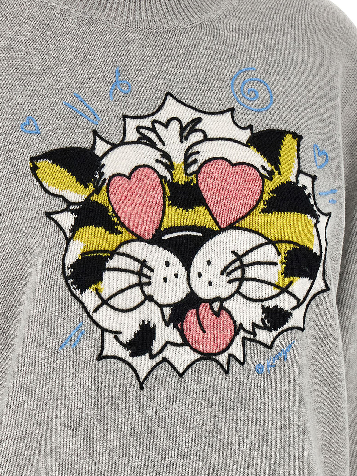 Cardigan en Laine Grise Kenzo