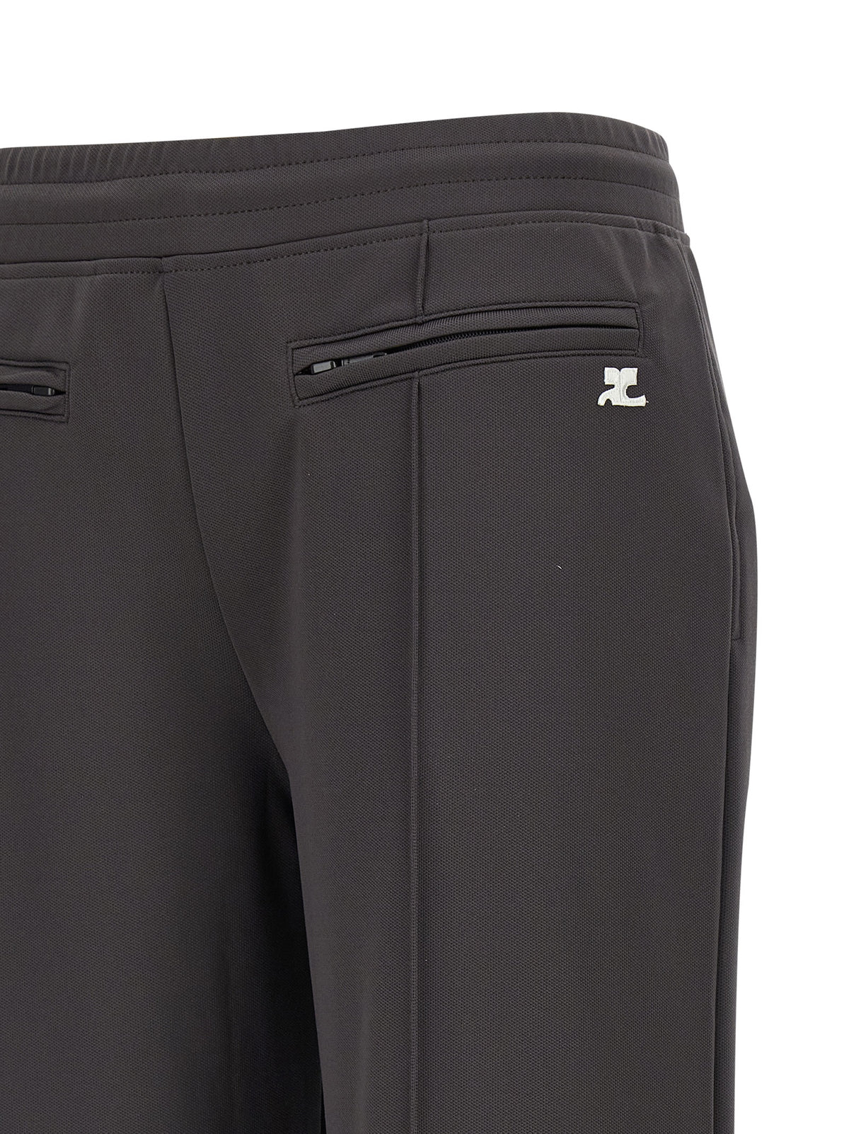 Courrèges Gray Polyester Joggers - Stylish Athleisure Wear