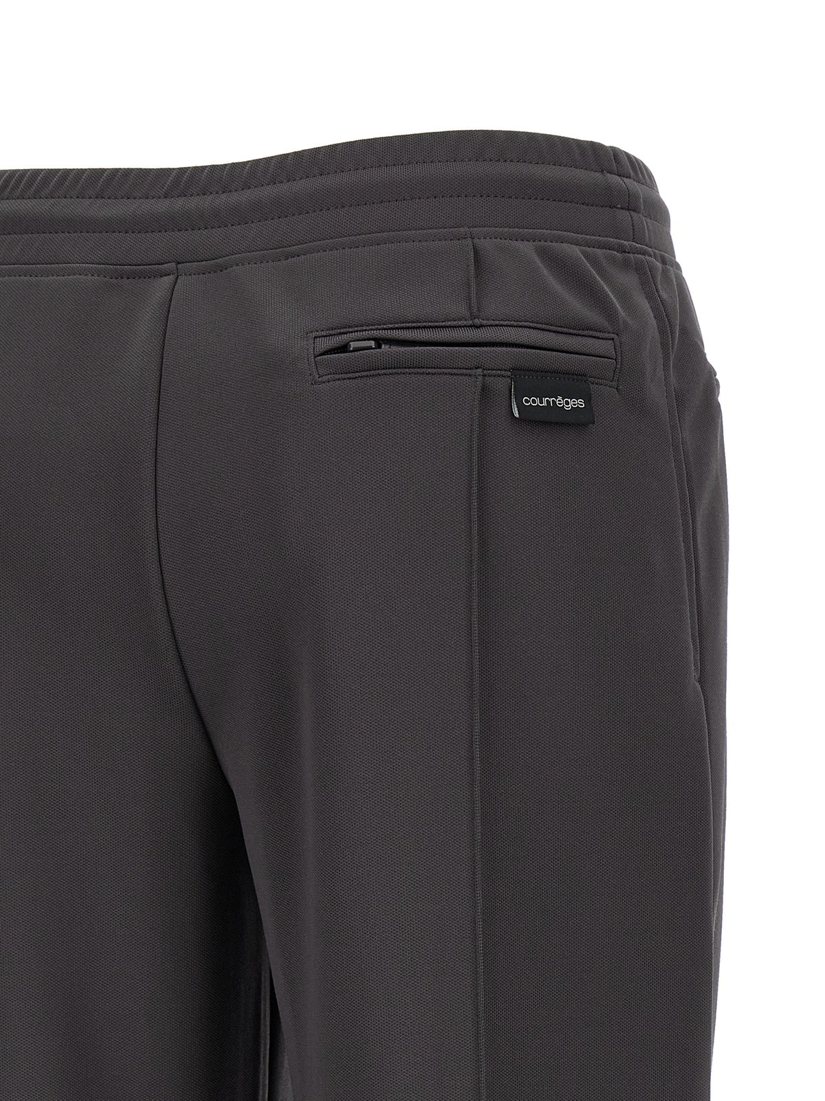 Courrèges Gray Polyester Joggers - Stylish Athleisure Wear