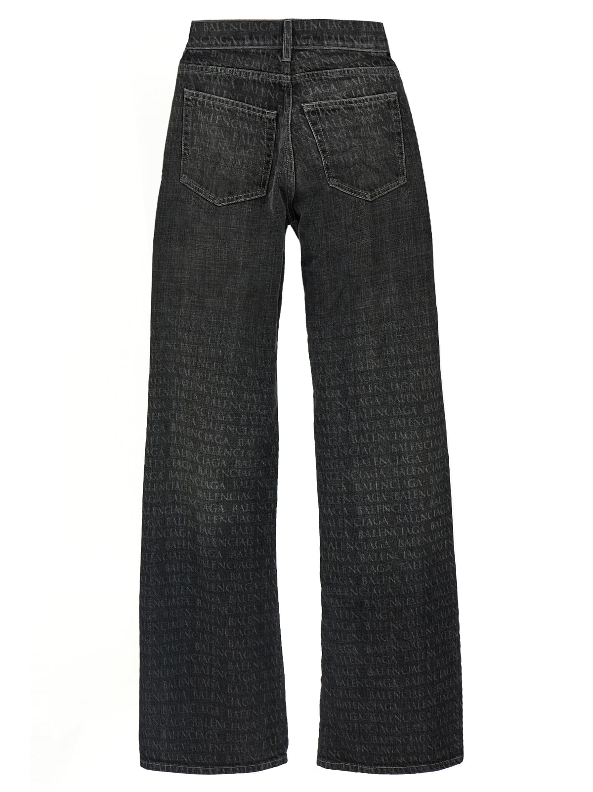 Balenciaga Black Cotton Flared Jeans for Women