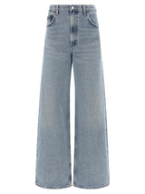 Jean fuselé en coton bleu Agolde