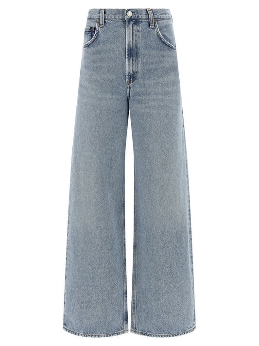 Jean fuselé en coton bleu Agolde