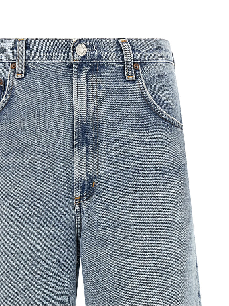 Jean fuselé en coton bleu Agolde