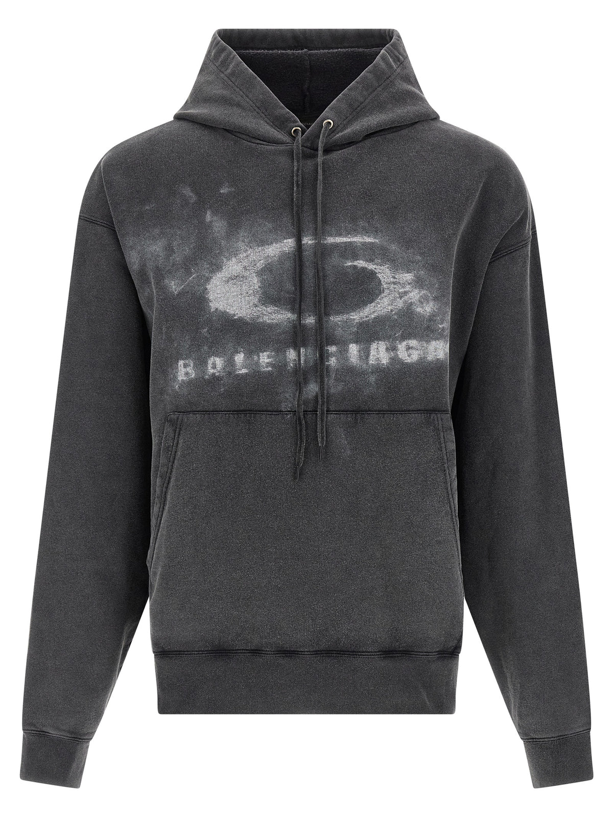 Sweat-shirt Balenciaga bicolore en coton