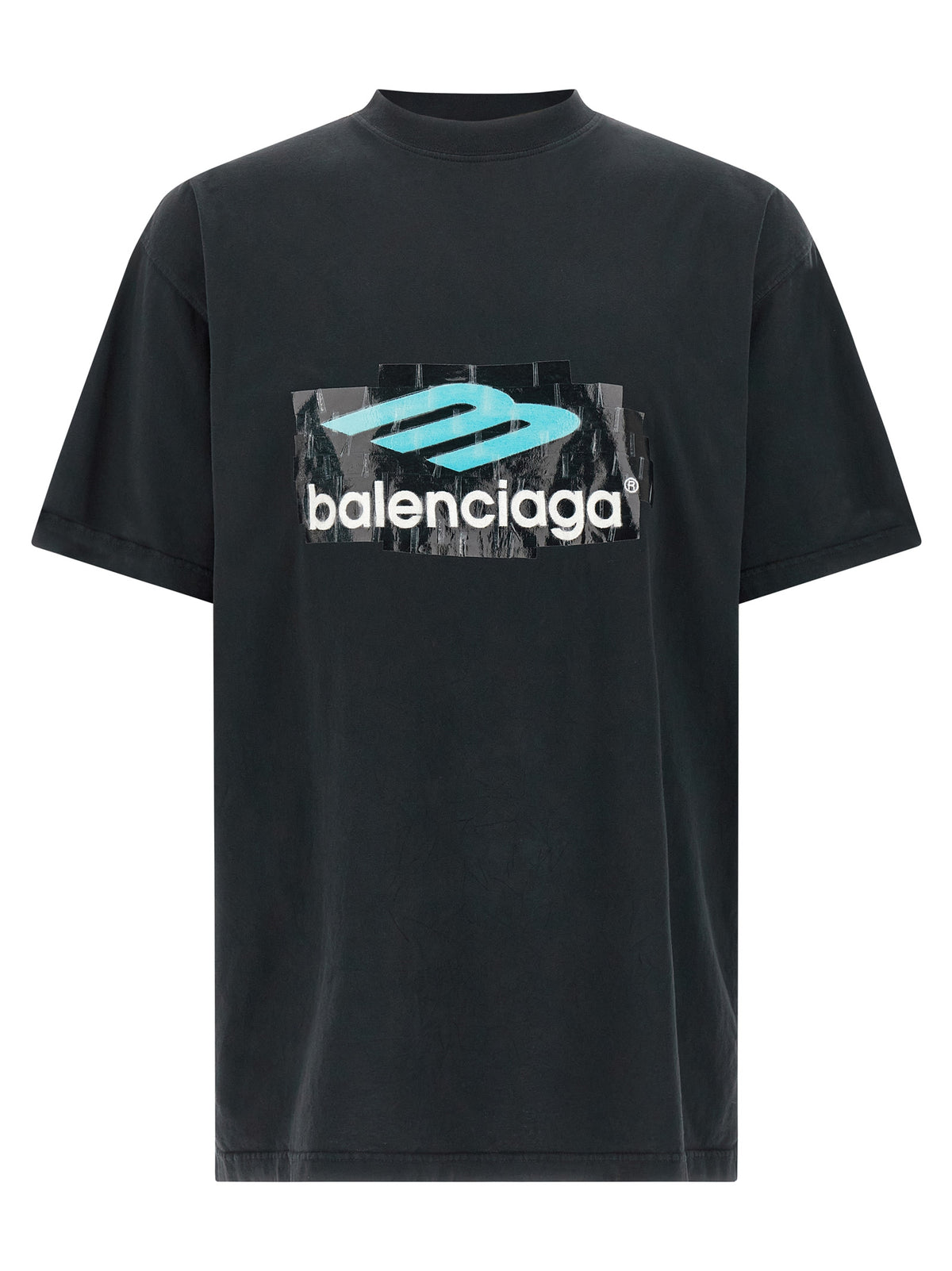 T-shirt Balenciaga en coton noir
