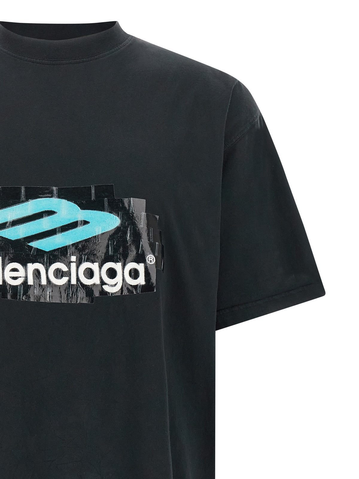 T-shirt Balenciaga en coton noir