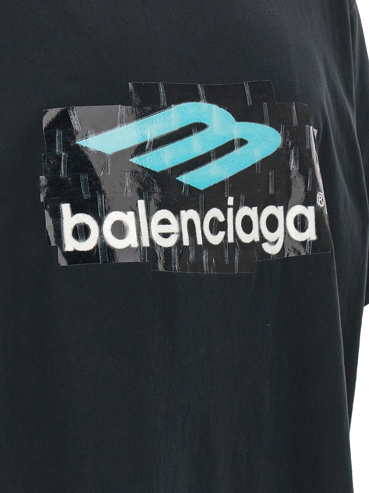 T-shirt Balenciaga en coton noir