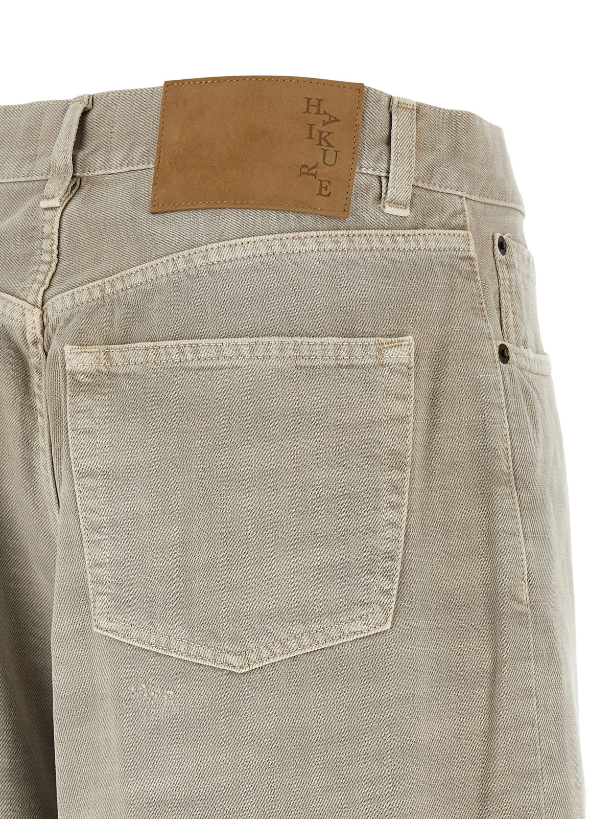 Haikure Gray Cotton Jeans Denim