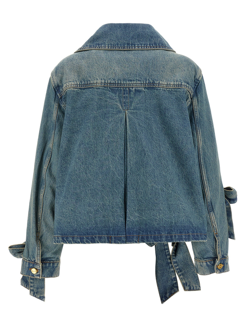 Ganni Blue Organic Cotton Denim Jacket