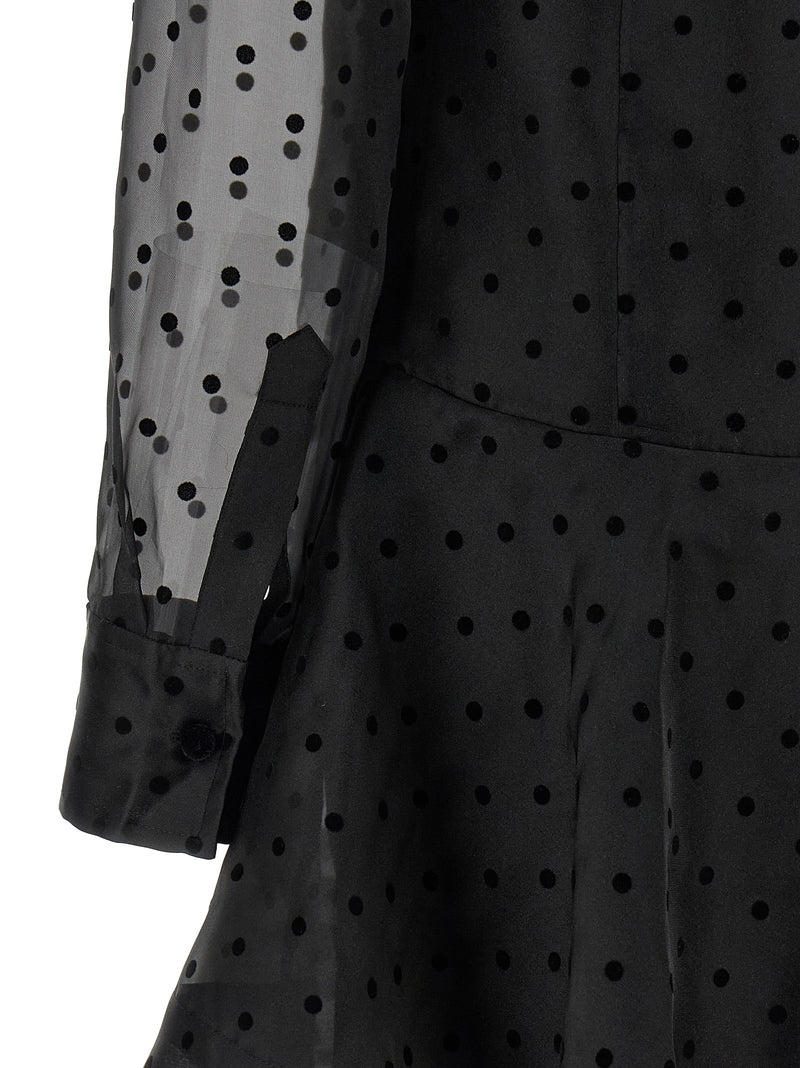 Robe courte Ganni en polyester recyclé noir