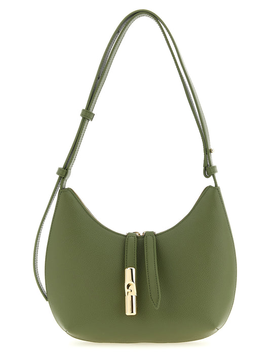 Sac porté épaule Furla en cuir de veau bicolore
