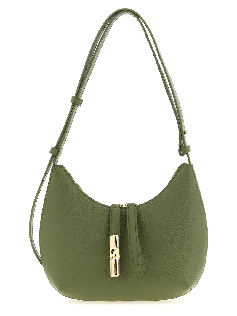 Sac porté épaule Furla en cuir de veau bicolore