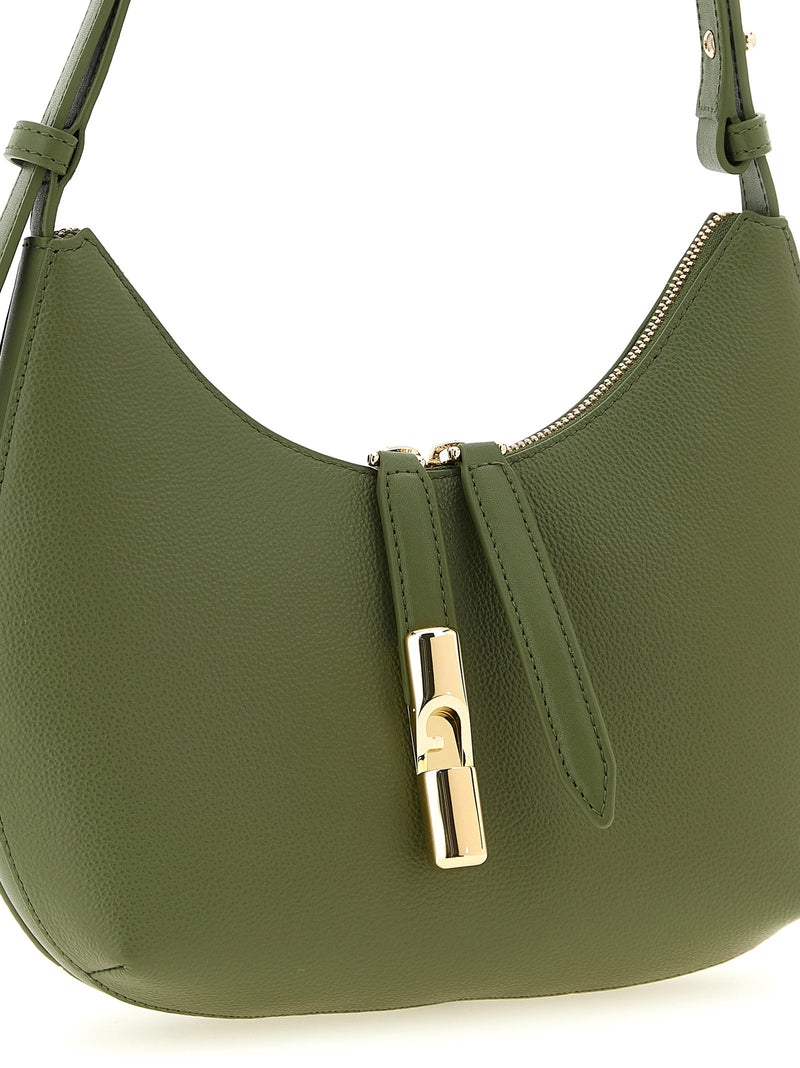 Sac porté épaule Furla en cuir de veau bicolore