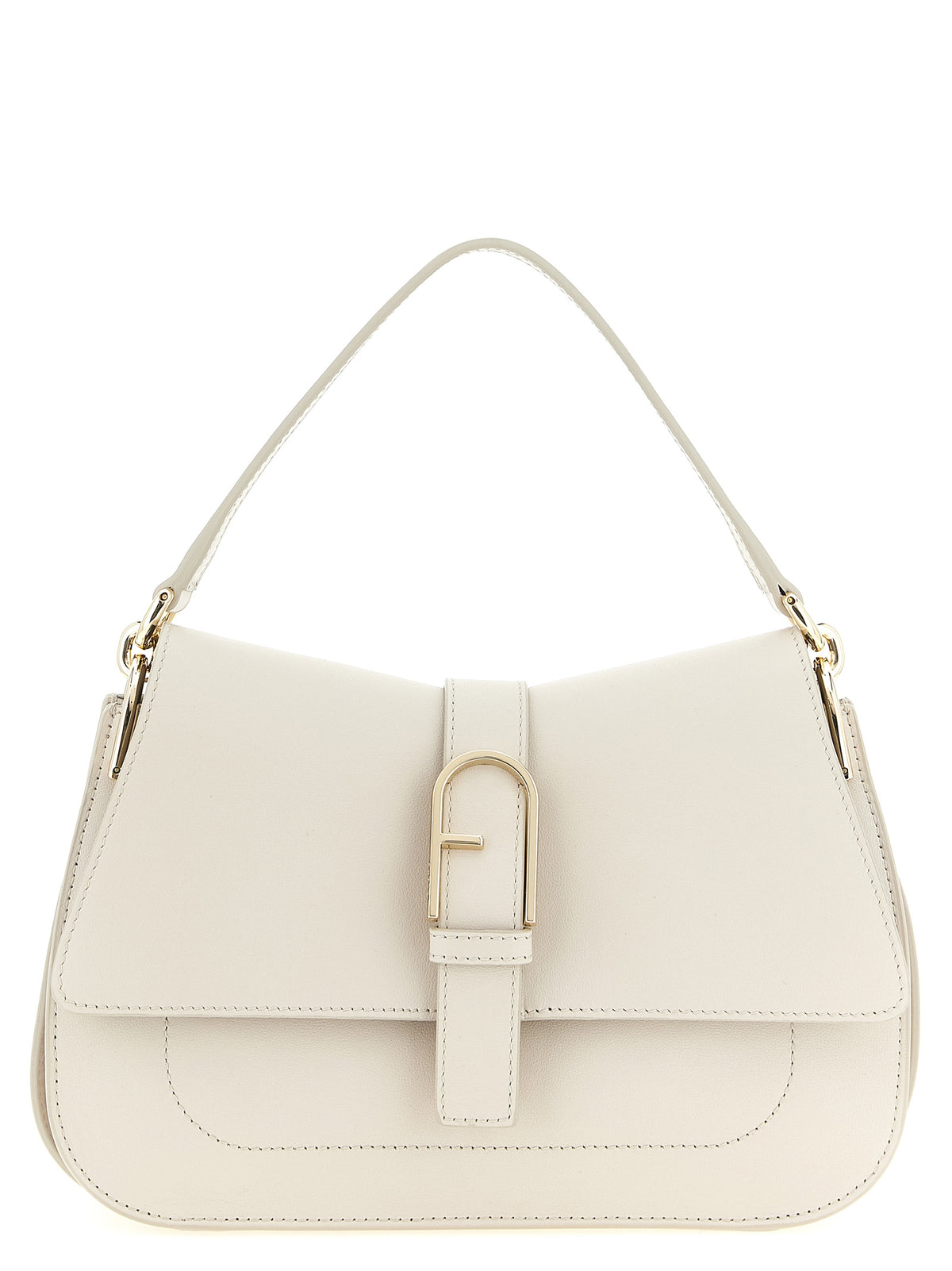 Sac à bandoulière Furla en cuir de veau beige