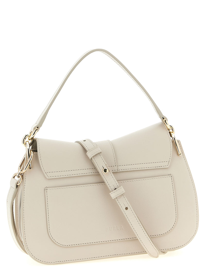 Sac à bandoulière Furla en cuir de veau beige