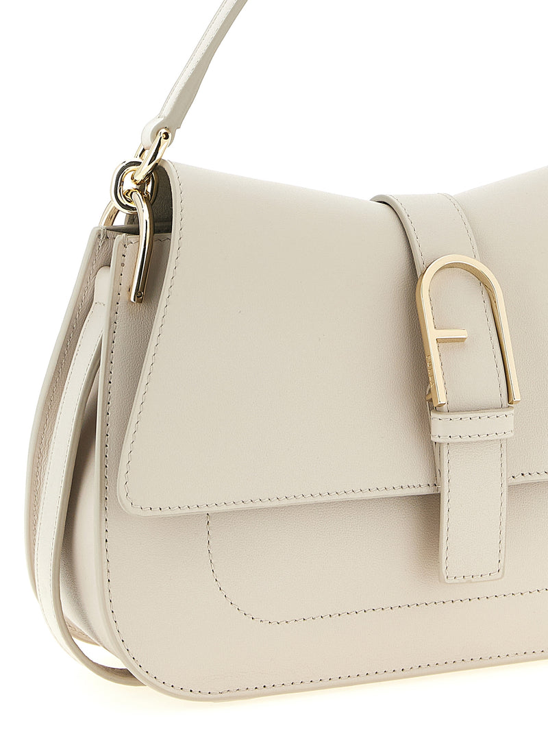 Sac à bandoulière Furla en cuir de veau beige