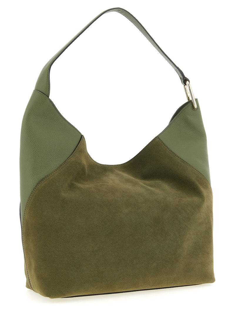 Sac porté épaule Furla en cuir de veau bicolore