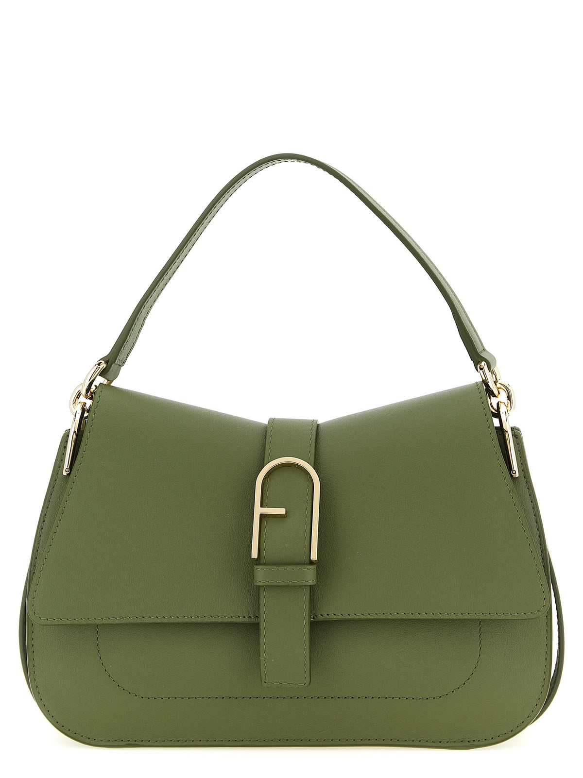 Sac porté épaule Furla en cuir de veau bicolore