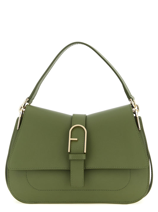 Sac porté épaule Furla en cuir de veau bicolore