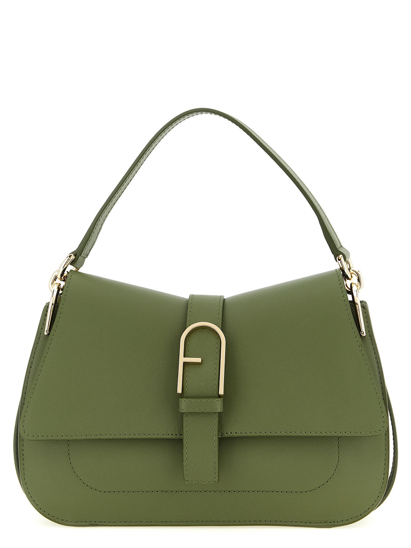 Sac porté épaule Furla en cuir de veau bicolore