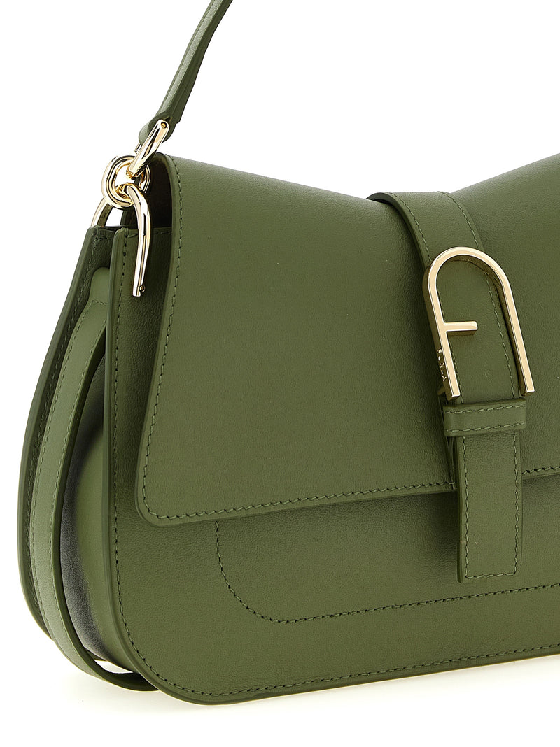 Sac porté épaule Furla en cuir de veau bicolore