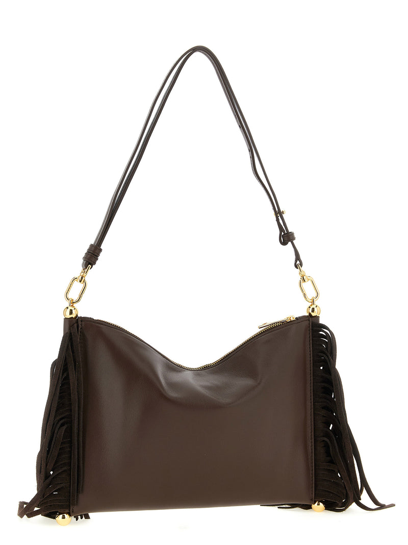 Sac à bandoulière Furla en cuir d'agneau marron