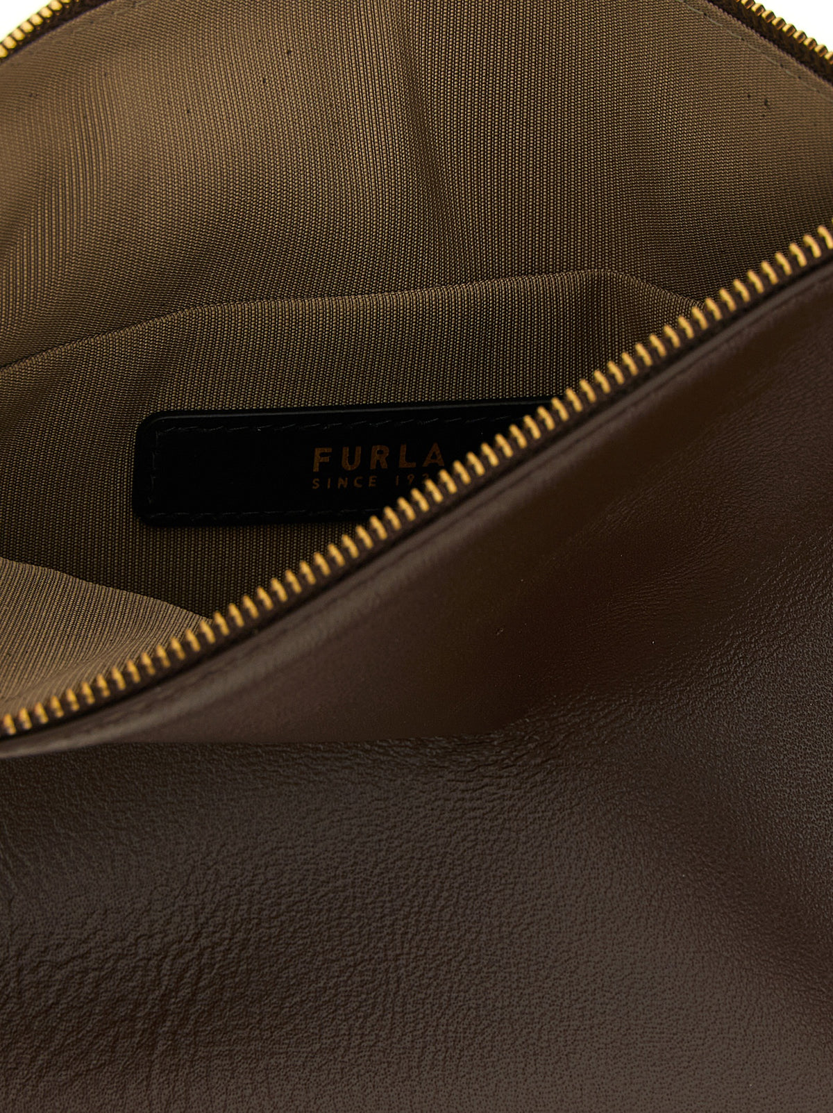 Sac à bandoulière Furla en cuir d'agneau marron