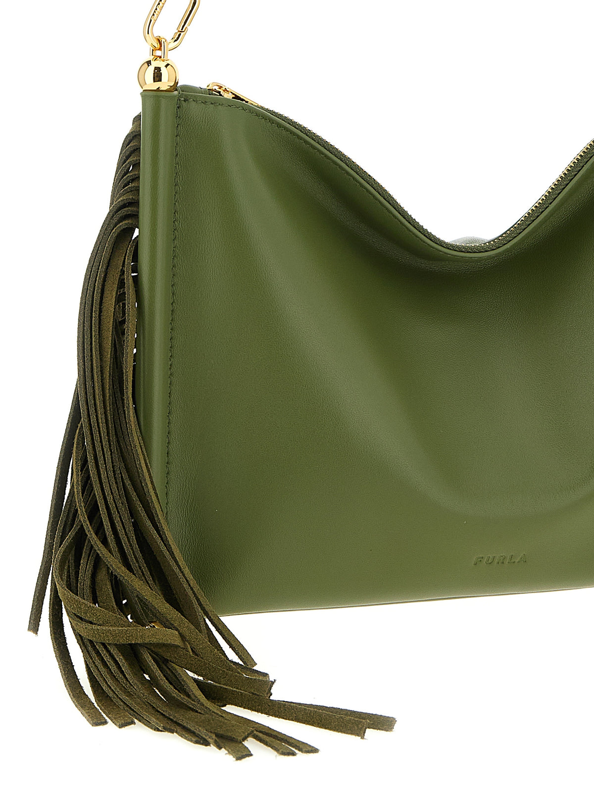 Sac porté épaule Furla en cuir d'agneau bicolore