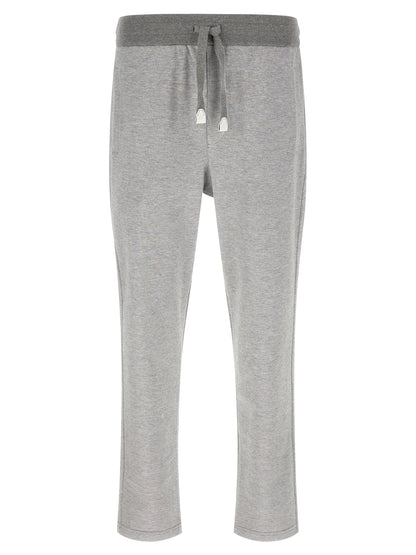 Brioni Gray Cotton Joggers (Workout Pants)