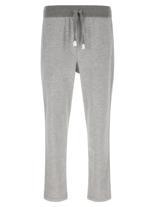 Brioni Gray Cotton Joggers (Workout Pants)