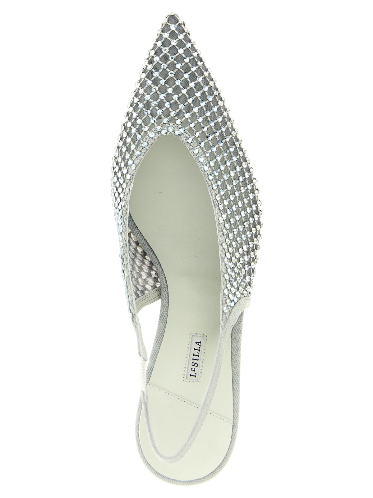 Escarpins LE SILLA gris en polyester à talon mi-haut
