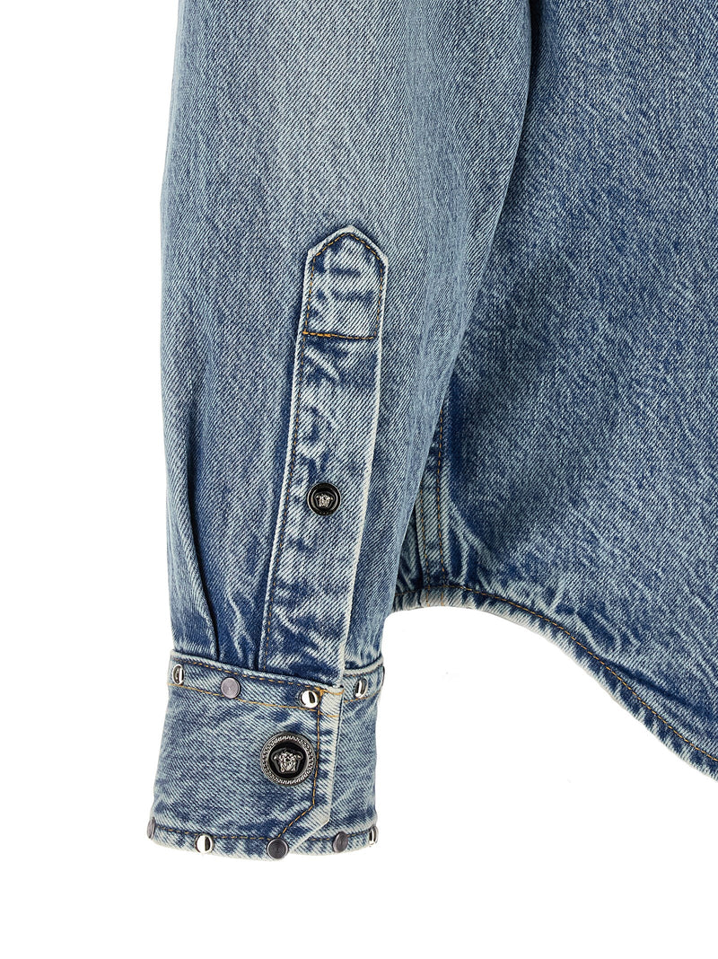 Chemisier Versace en coton bleu