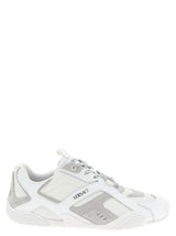 Baskets de sport Versace en cuir de veau blanc