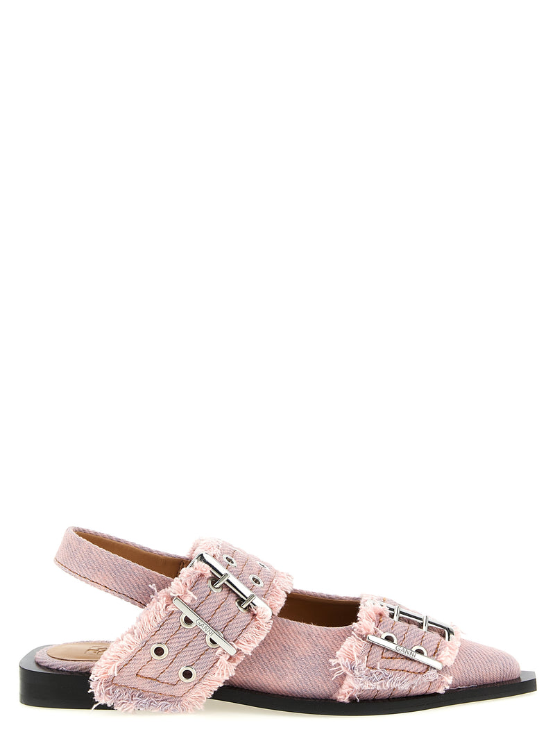 Ballerines Ganni multicolores en coton biologique
