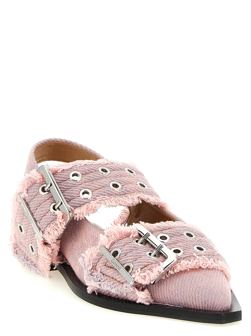 Ballerines Ganni multicolores en coton biologique